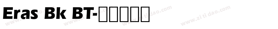 Eras Bk BT字体转换